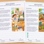 Fitxa de comprensió lectora per comparar un text amb la imatge i trobar 3 diferències, per a 3r i 4t de Primària en català.